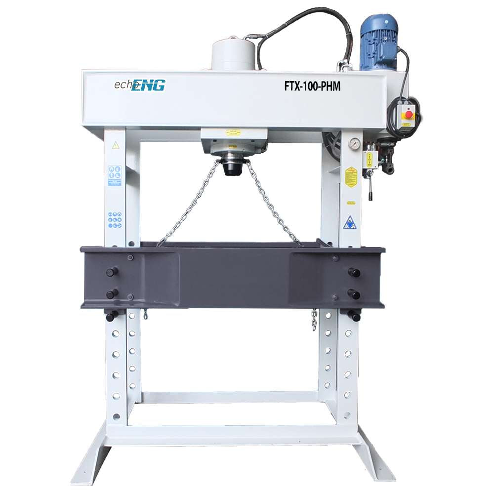 Pressa elettrica 100 Ton 400 V 3 Kw di potenza corsa cilindro 400 mm FTX-100-PHM