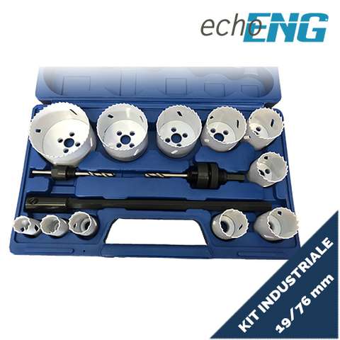 Seghe a tazza bi metalliche 11 pz 19 - 76 mm frese set valigetta UT 10 STG4