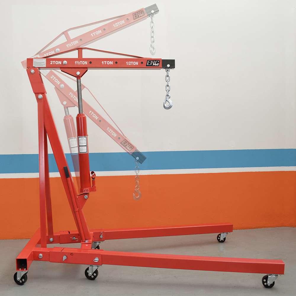 Gruetta idraulica pieghevole manuale officina Gru capretta 2t ENG PRO MA SL P200